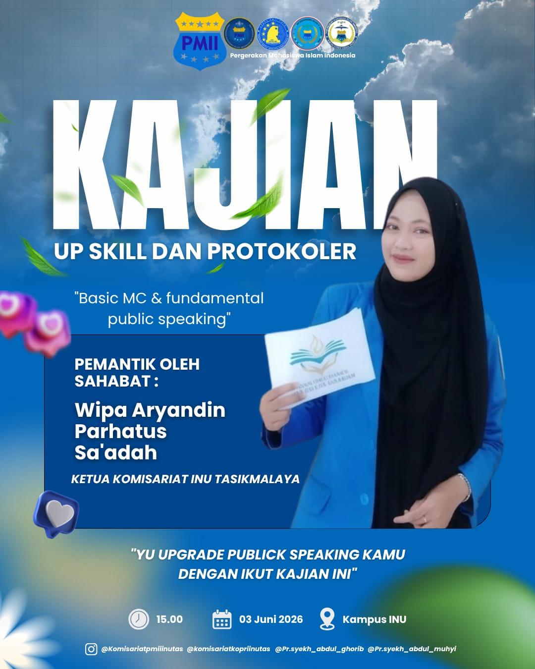 KOPRI INU Tasikmalaya Gelar Kajian Tingkatkan Public Speaking
